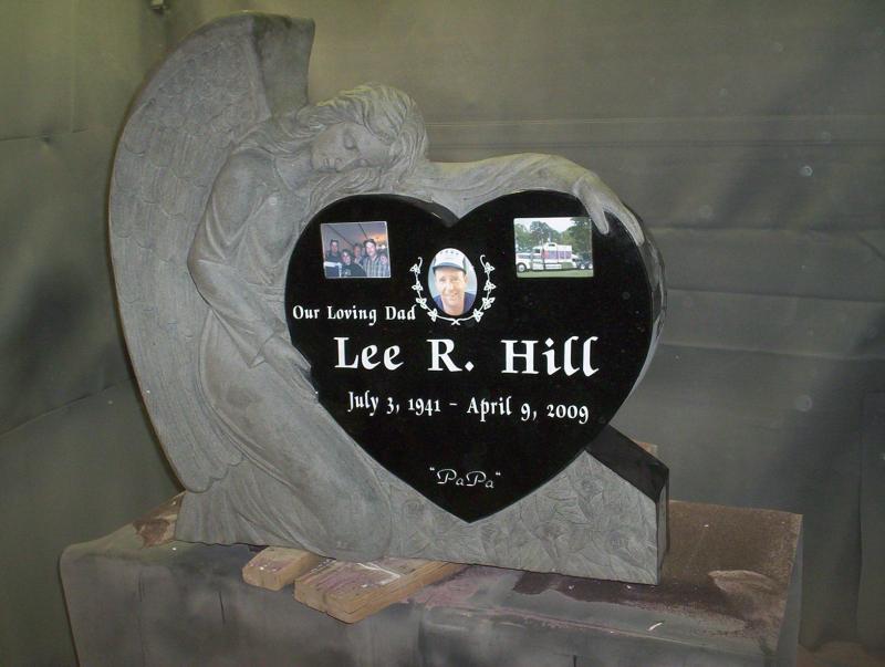 TFA-02 jet black angel/heart monument